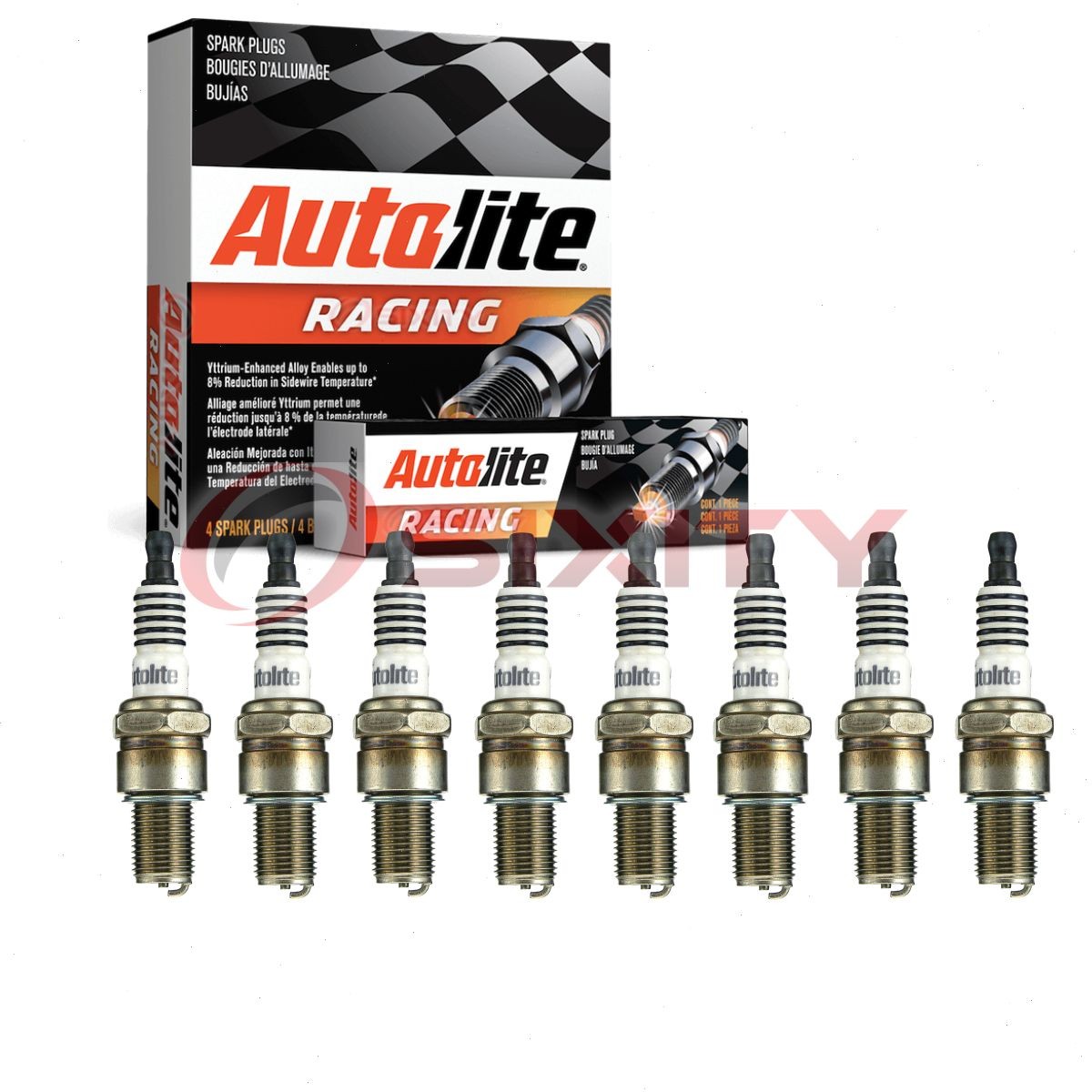 8 pc Autolite Racing AR2592 Spark Plugs for AG051 7613 713 686 5962 4046 hj