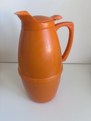 Vintage 70er Jahre Isolierkrug/Karaffe orange - Isovac - guter Zustand - 26 cm