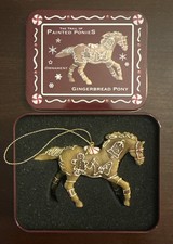 Trail of Painted Ponies Gingerbread Pony Christmas Ornament 12419 w/ Tin 2007