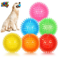 Quietschball FüR Hunde 6Er-Pack 6,5 Cm Tpr-Gummi SchwimmfäHig Apportieren