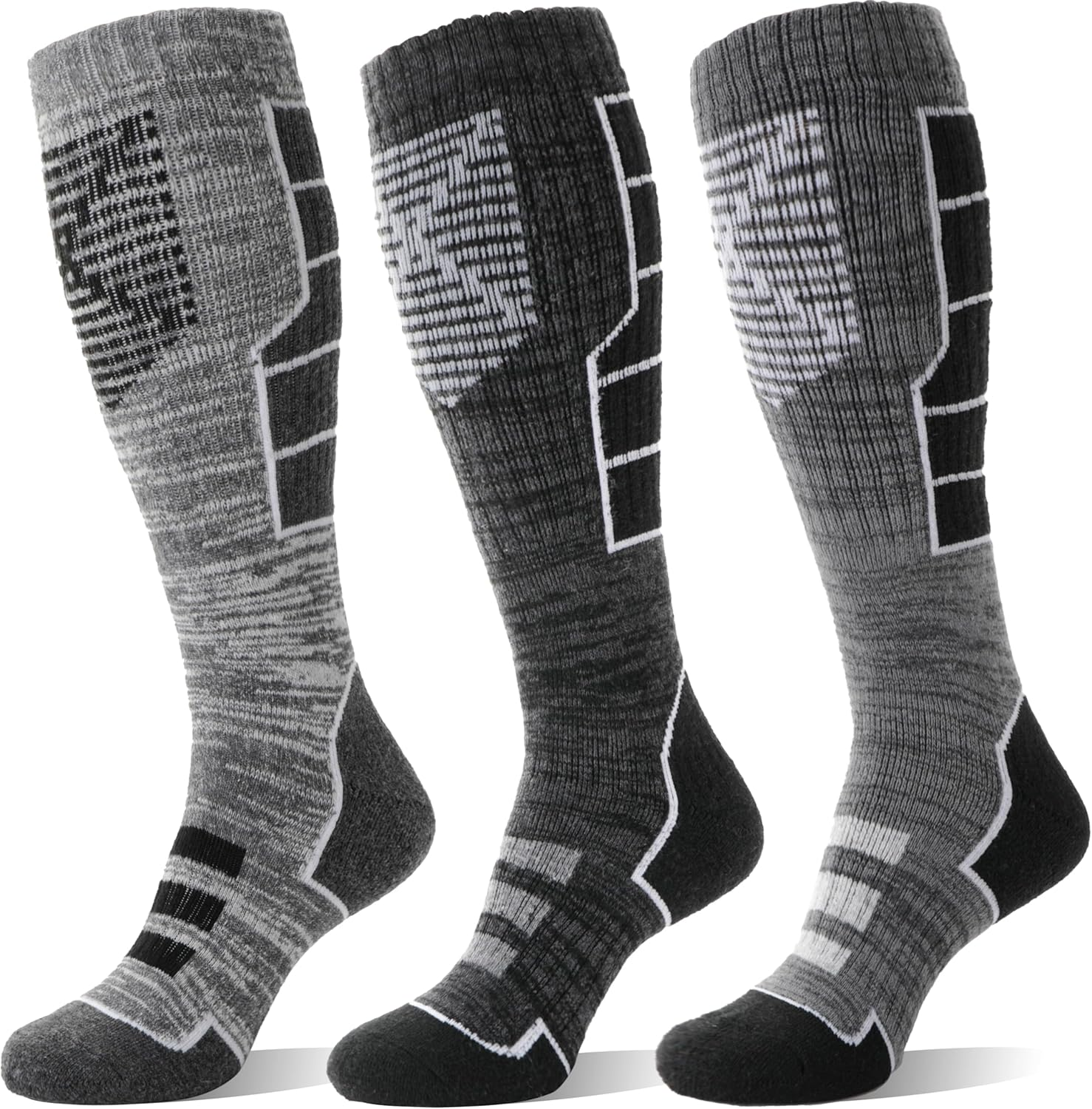 Merino Wool Ski Thermal Knee High Socks