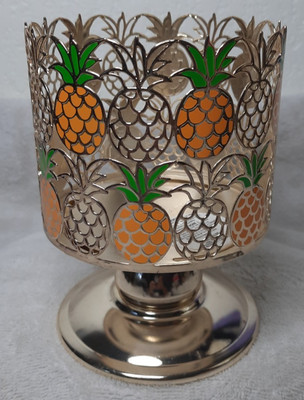 Pineapple Pedestal Candle Holder for large 3-wick by Bath and Body Works
