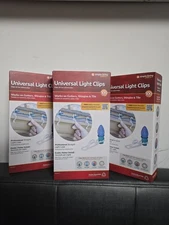 Bundle of 3 Simple Living Solutions Universal Light Clips, 100 Ct – Plastic Clip