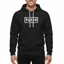 NIN Nine Inch Nails Hoodie Broken Logo Vintage Wash Size S-5XL