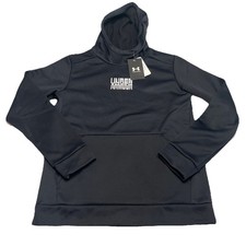 Boys Under Armour Fleece Retro Graphic Hoodie Black/White Size Youth Large