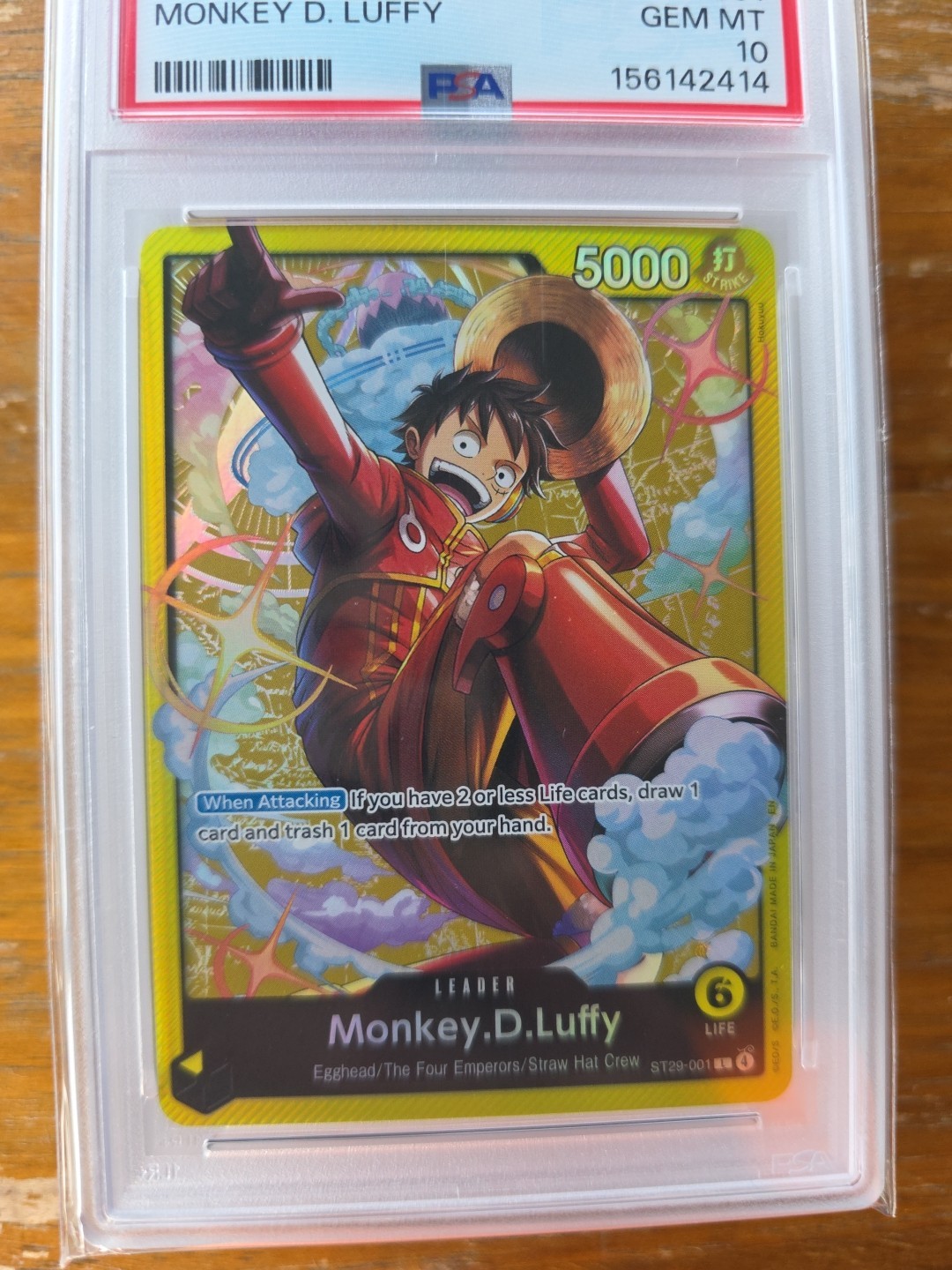 Monkey D. Luffy PSA 10 English One Piece ST29-001 Egghead Starter Deck 2026 view 11