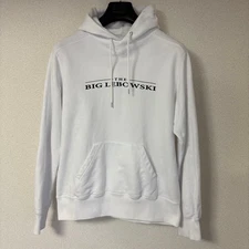 USED SACAI BIG LEBOWSKI LOGO SWEATSHIRT HOODIE ACCEPTABLE