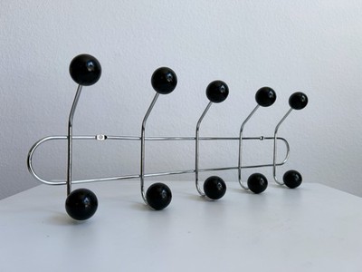 Mid Century Modern Metal Coat Rack Wall Hooks Entryway Organizer Minimalist