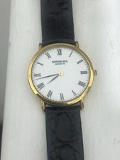 Men’s Raymond Weil 18K Gold Electroplated Watch – Good Condition