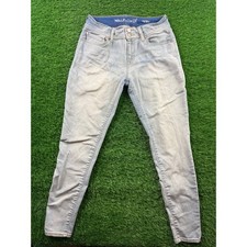 WallFlower The Ultra Fit Skinny Jeans Juniors 7 Blue Denim Mid-Rise Stretch rare