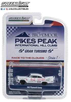 Greenlight 1:64 Pikes Peak Intnal Hill Climb Series 1 1957 Plymouth Savoy