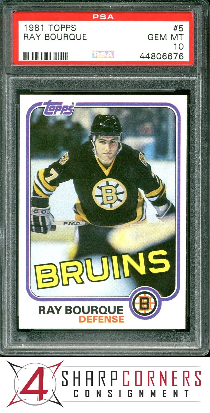 1981 TOPPS #5 RAY BOURQUE BRUINS HOF PSA 10