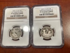 2009 S. Clad - Northern Mariana Islands & US Virgin Islands - Both NGC PF70 UC