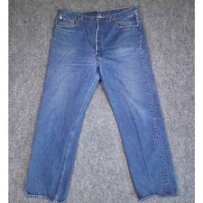 Vintage Levi's 501xx Jeans Mens actual 42X34 Blue Made in USA Straight Leg Denim