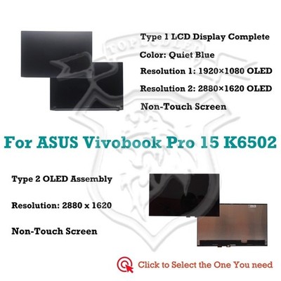 ASUS Vivobook Pro15 K6502H/HC/HE 15.6'' LCD Screen Full Assembly Display Hinge Up