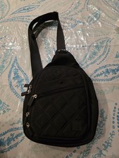 Women's Crossbody Bag With Adjustable Strap. Black