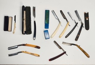 Vintage Straight Razor Job Lot – Solingen & Others – 10 Razors steel grooming