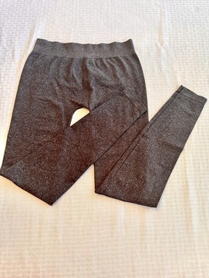 Calzedonia Dark Gray Seamless Leggings TG 1/2 Womens Stretch Yoga Athletic Pants