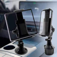 NEW Universal Adjustable Car Mount Cup Cradle Holder for Cell Phone & Tablets