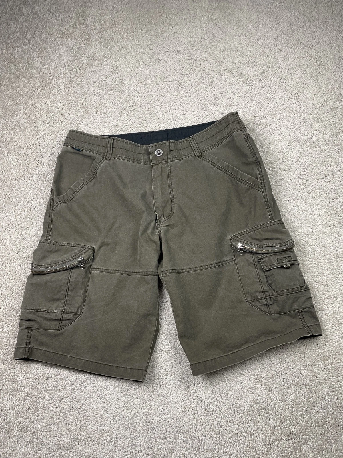 Kuhl Shorts Mens 34 Brown Ambush Cargo Hiking Outdoor Vintage Patina Utility