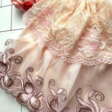 Stock Clearance Barbie Doll Poppy Parka Pale Coral Pink Embroidered Dress &