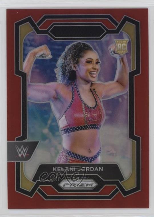 2024 Panini Prizm WWE Red Prizm 271/299 Kelani Jordan #127 1co7