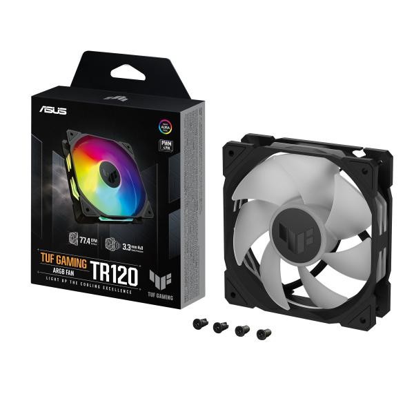 Tuf gaming tr120 argb fan - single pack 12 cm nero - Immagine 3
