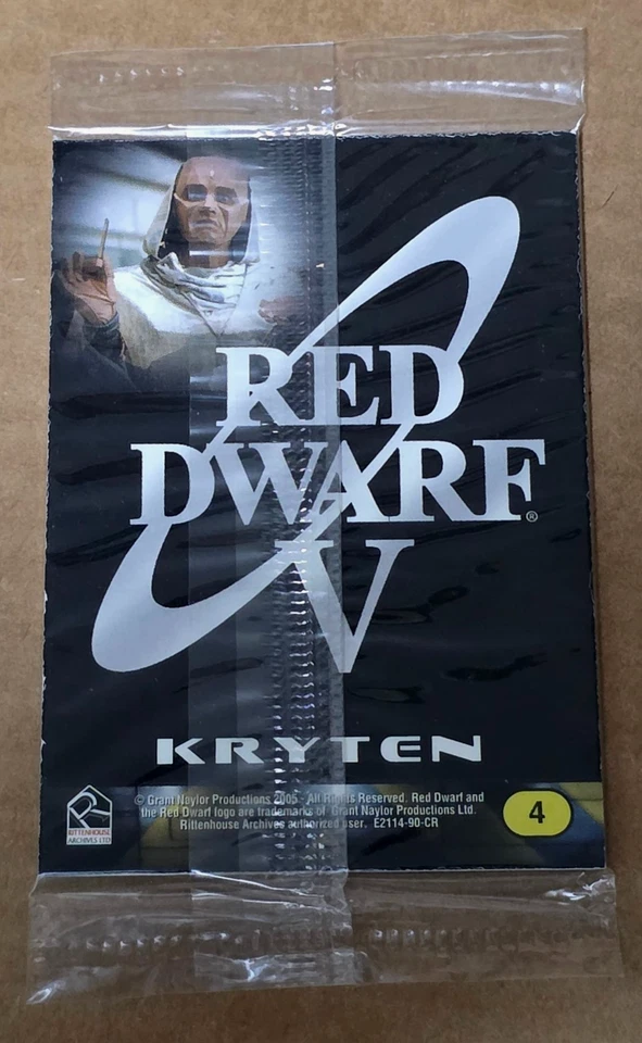 Rittenhouse Red Dwarf Video Series Factory Sealed Series V 4 Card Set - Image 2 of 2