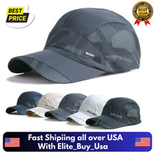 Summer Quick-Dry Visor Cap   Breathable Mesh Sports Hat Outdoor Baseball Sun Cap