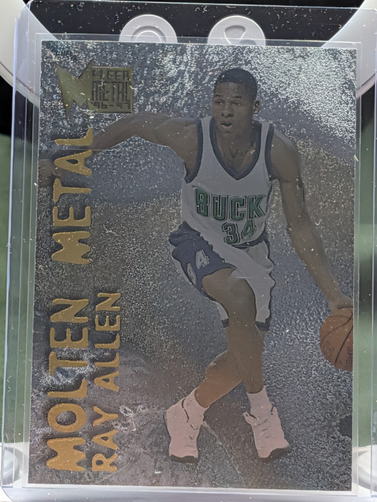 1996-97 Fleer Metal - Molten Metal Ray Allen #12 (RC)