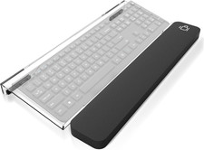 Supporto per Tastiera PC Acrilico,Inclinato Porta Tastiera Con Poggiapolsi Tasti