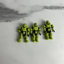 Halo mega bloks Construx Figures set spartan Lot 3x Lime Green