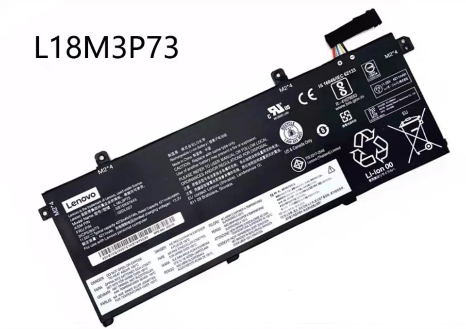 Batería Original Nueva L18L3P73 Para Lenovo ThinkPad P43S T490 T495 L18M3P73 51W Foto 3 de 4