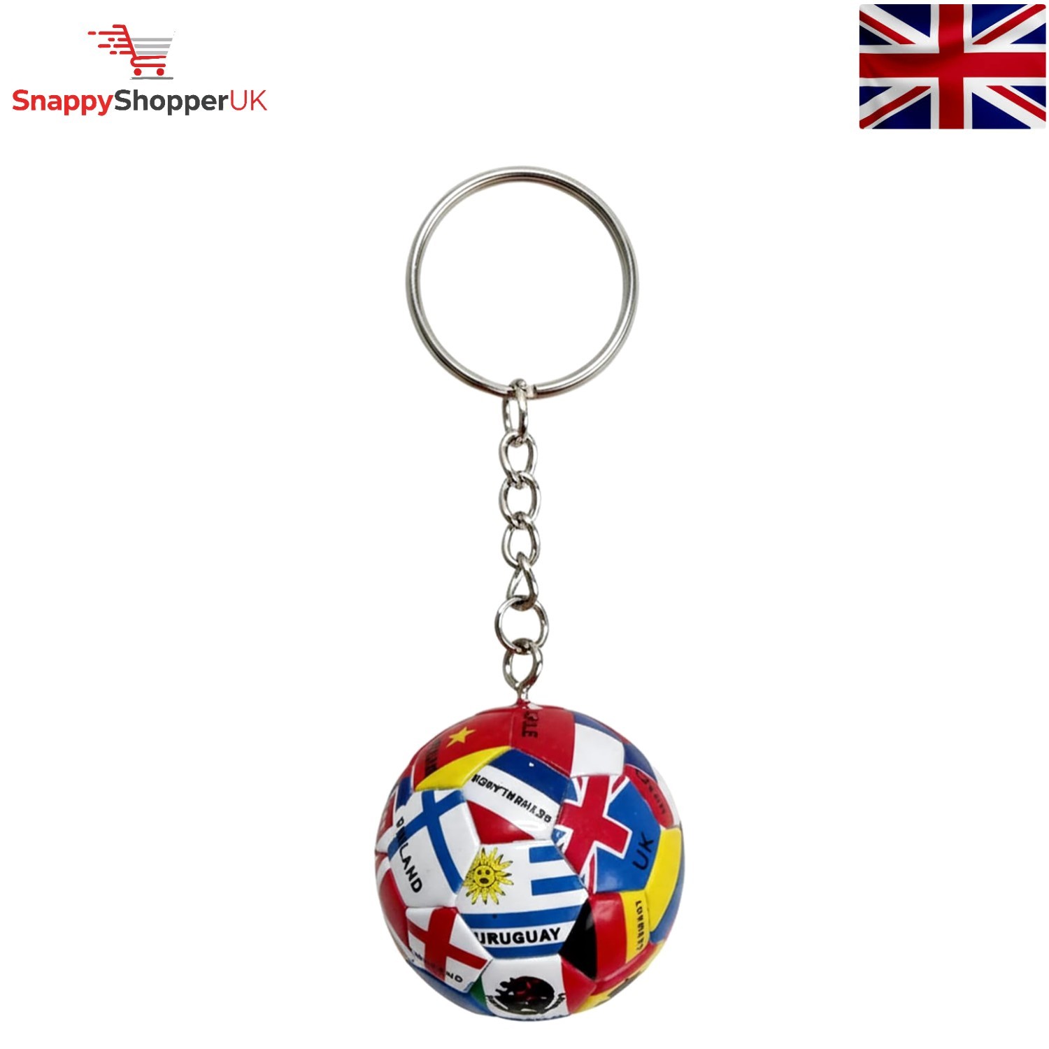 Durable Soccer Keyring with National Flags - Perfect for World Cup Celebrations