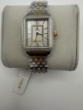 Michele Deco II Mid-Size Diamond Two-Tone 26mm Case Stainless Steel, Band...