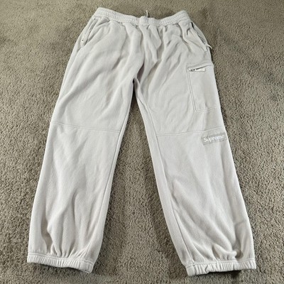 グレーM supreme Polartec Pant Grey フリース　パンツ Supreme Polartec Fleece Pants Mens Large Gray Outdoor Joggers