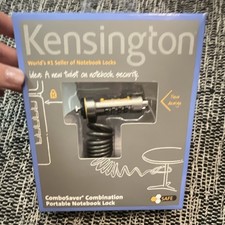 Kensington ComboSaver Combination Notebook Lock Self-Coiling Cable B0936A