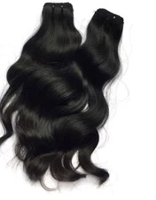 Indian Natural Wavy hair weft extensions 110gm per bundle