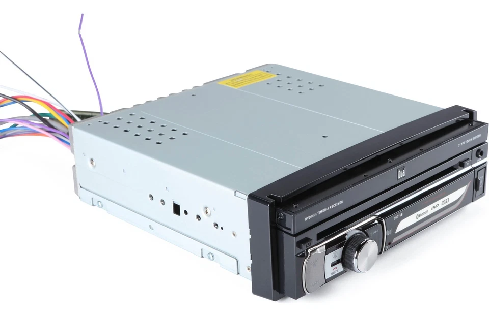 Dual Electronics DV715B 7" Pantalla Táctil Abatible DVD Receptor Bluetooth | USB Foto 4 de 4