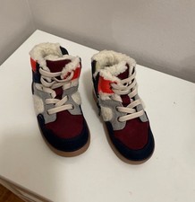 Gap Baby Boys Toddler 7 / hightop sneakers fur edging zip sides boots, shoes