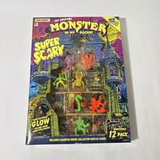 VINTAGE 1991 MATCHBOX MONSTER IN MY POCKET SUPER SCARY W/ GLOW MISSING 5 FIGURES