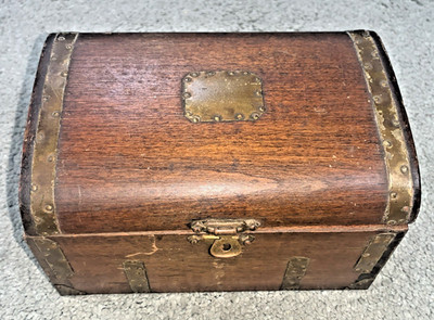 Vintage Reuge Schweizer Holz & Messing Intarsien Spieluhr ''Tea for Two'' Schweizer Uhrwerk