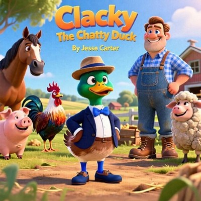 Clacky The Chatty Duck by Jesse Carter Paperback Book