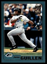 Jose Guillen 2001 Topps #158 Devil Rays MLB READ FREE SHIPPING AutographDen