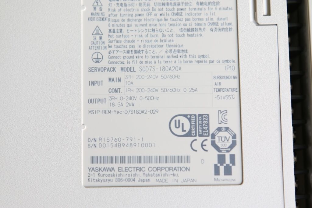 YASKAWA New Servopack SGD7S-180A20A 2KW 1PCS | eBay YASKAWA New Servopack SGD7S-180A20A 2KW 1PCS | eBay