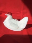 VINTAGE WHITE MILK GLASS Replacement Lid For Nesting Hen Dish