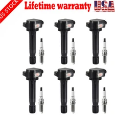 HIGH PERFORMANCE Spark Plug and Ignition Coils Pack for 08-12 Honda Accord 3.5L