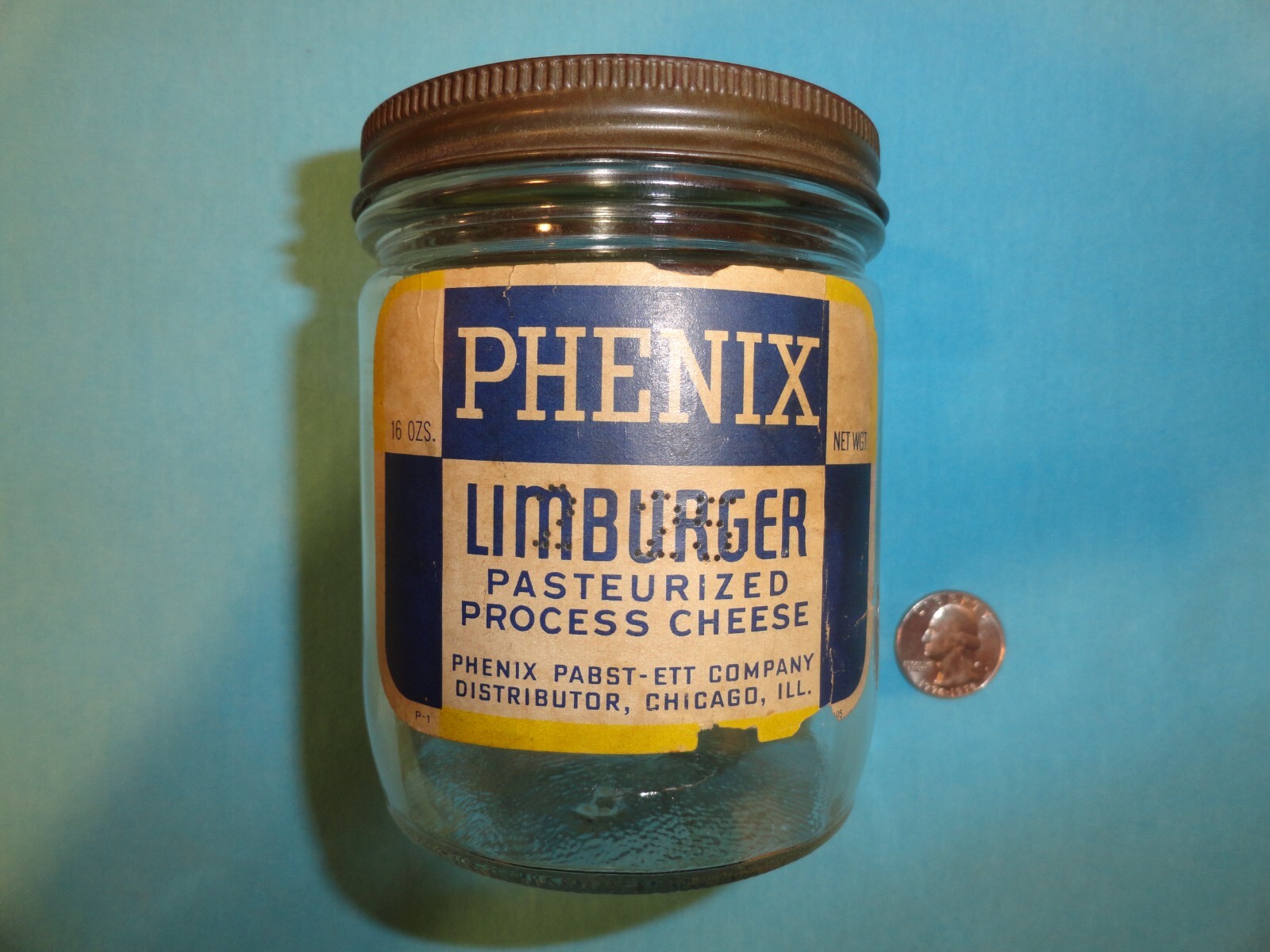 Antique Phenix Limburger Cheese Glass Jar, PabstEtt Dist. eBay