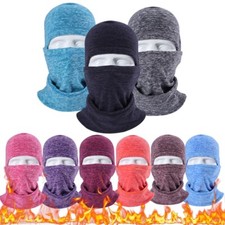 Thermal Neck Hoods Caps Balaclava Winter Fleece Full Face Mask Windproof Ski Hat