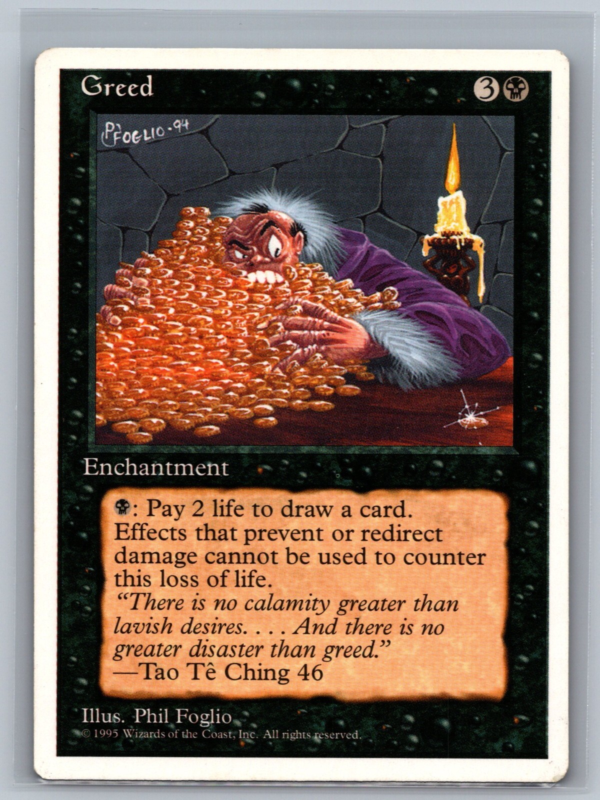 Magic The Gathering 4th Edition Greed MTG TCG CCG Fourth